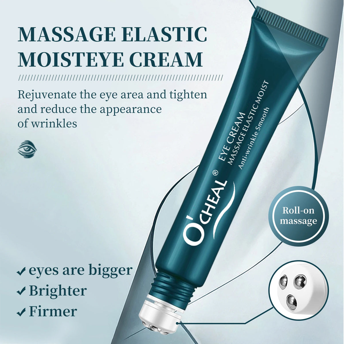 Ocheal 4pcs Roller Ball Massage Eye Cream Lightening Dark Circles Firming Skin Instant Eye Serum Stick Unisex Eyes Care As Gift