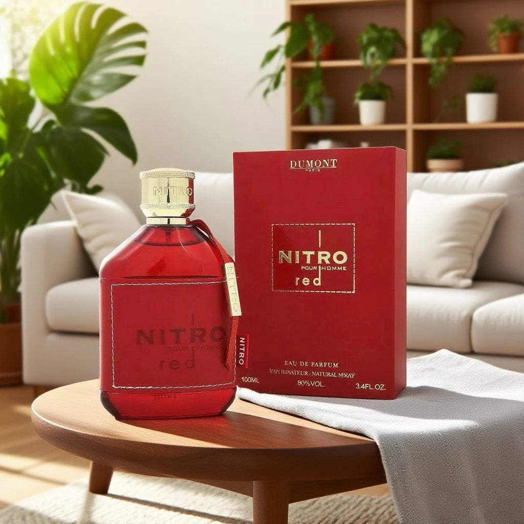 NITRO RED Eau de Parfum for Men - Fruity, Woody & Floral Fragrance, Luxury Long Lasting Cologne & Body Spray, Ideal gift,100ML