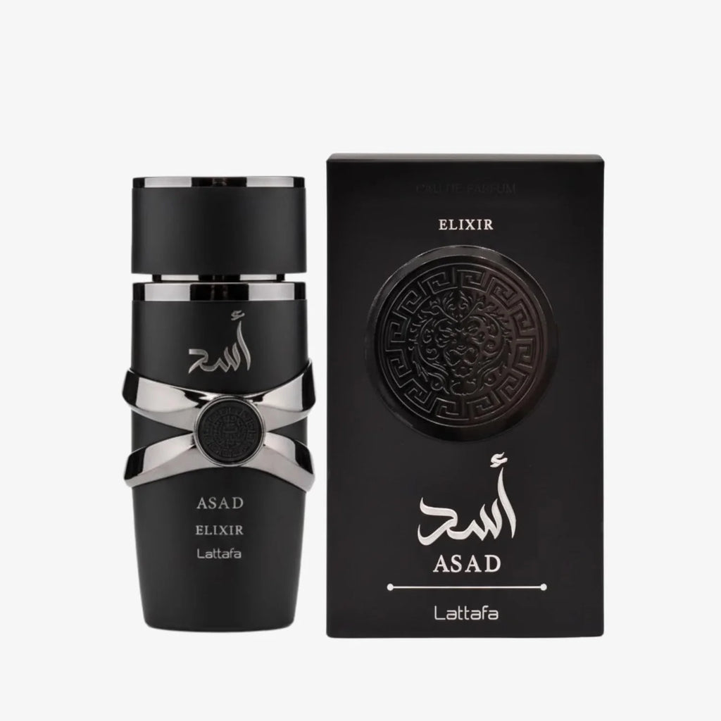 Lattafa Asad Elixir – Spicy, Woody, Amber, Warm – Eau De Parfum Spray Long-Lasting Fragrance for Men, 3.4 Ounce / 100 ml