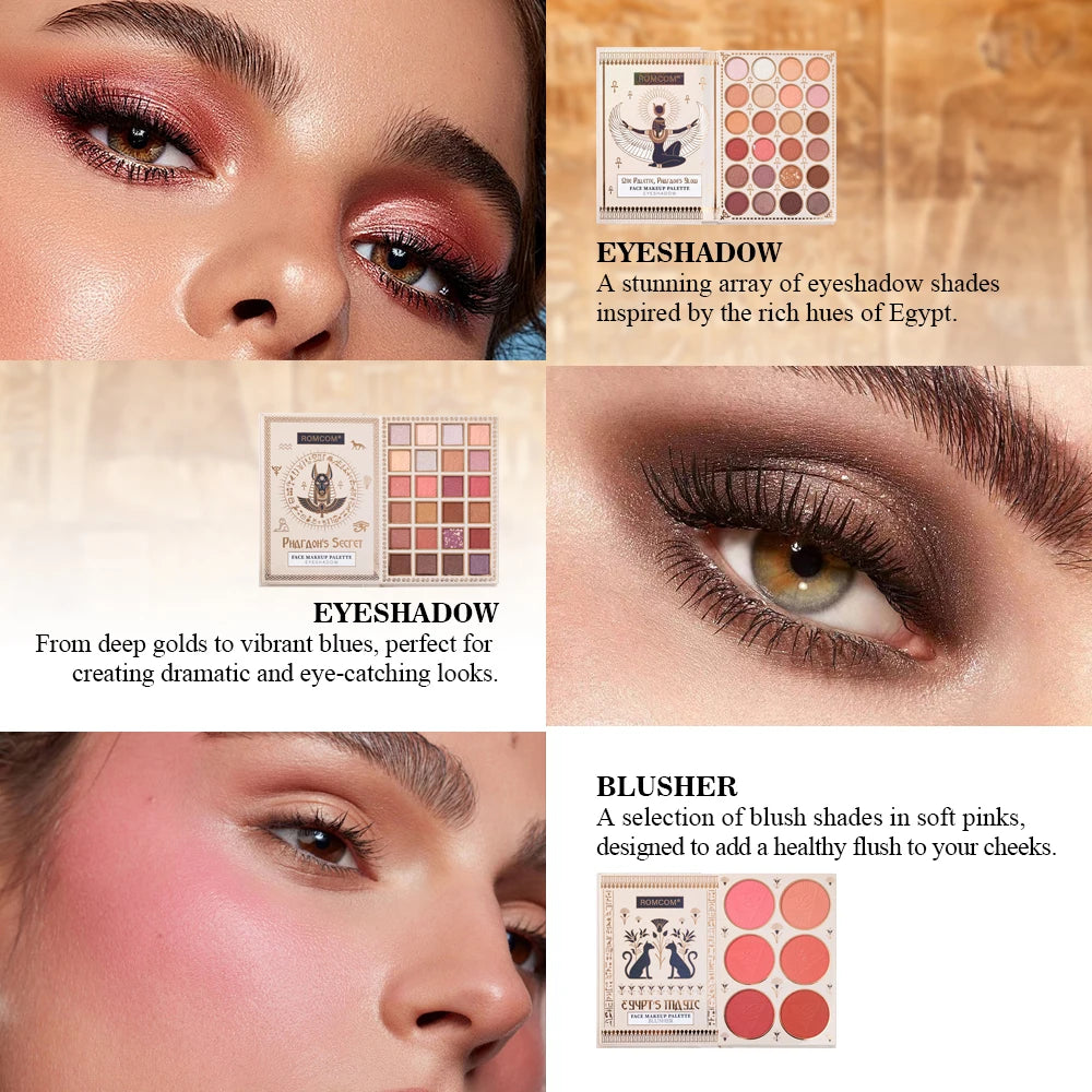 5-Page All-in-One Makeup Book Eye Shadow Powder Blusher High Gloss Powder Facial Mask Lip Gloss Mascara Essence Eye Black