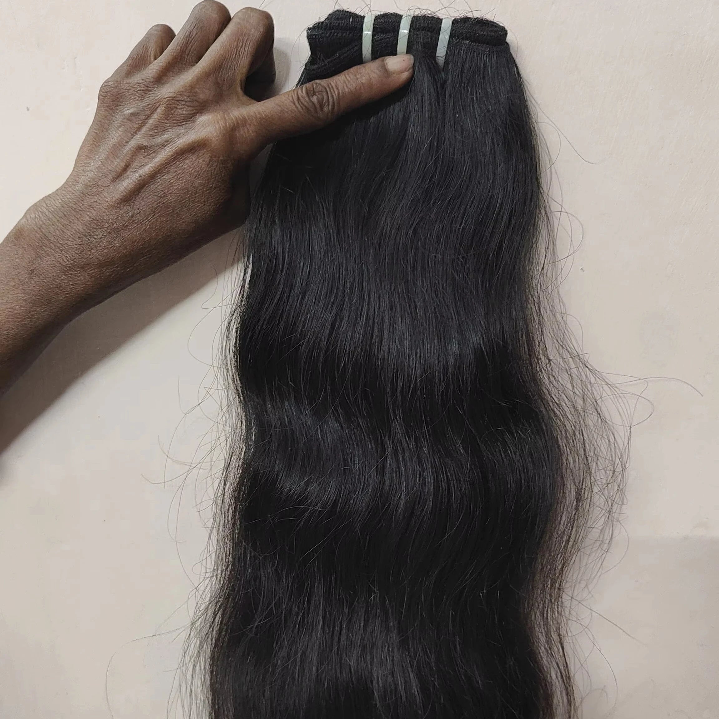 Unprocessed Natural Wave Curly Virgin Black Human Hair Extensions Cheap Vendor Machine Double Weft Indian Temple Raw Hair Color