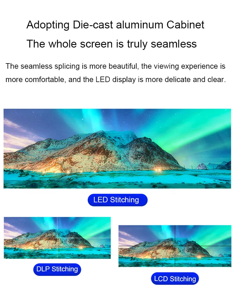 High Refresh Indoor GOB LED Poster Display Screen 640x1920mm High-Definition Multi-Unit Splicable for Business & Entertainment