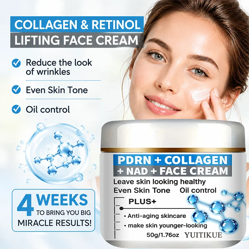 YUITIKUE 50g PDRN Collagen NAD Cream - Even Skin Tone Oil Care Moisturizing Face Skin Care