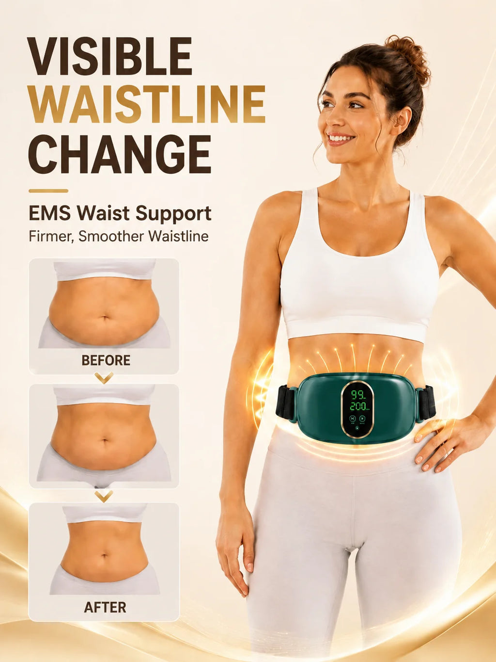 Electric Slimming Machine for Fat Burning, Weight Loss Body Sculpting Device, Belly Slimming Massage Tool