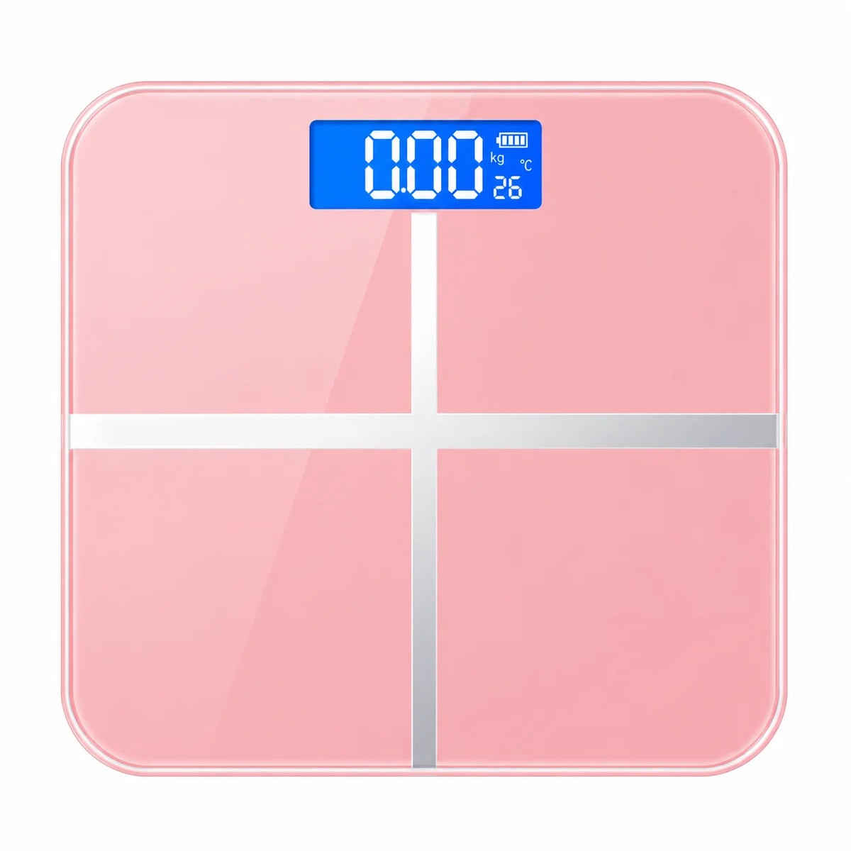 Digital Bathroom Scale USB Rechargeable Rounded Corners Digital Bathroom Scale for Home Weight Tracking Top Rated 2026