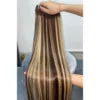 Unprocessed Custom Color Smooth Bone Straight Vietnamese Human Hair Highlight Wigs Human Hair Lace Front Human Hair Bundles