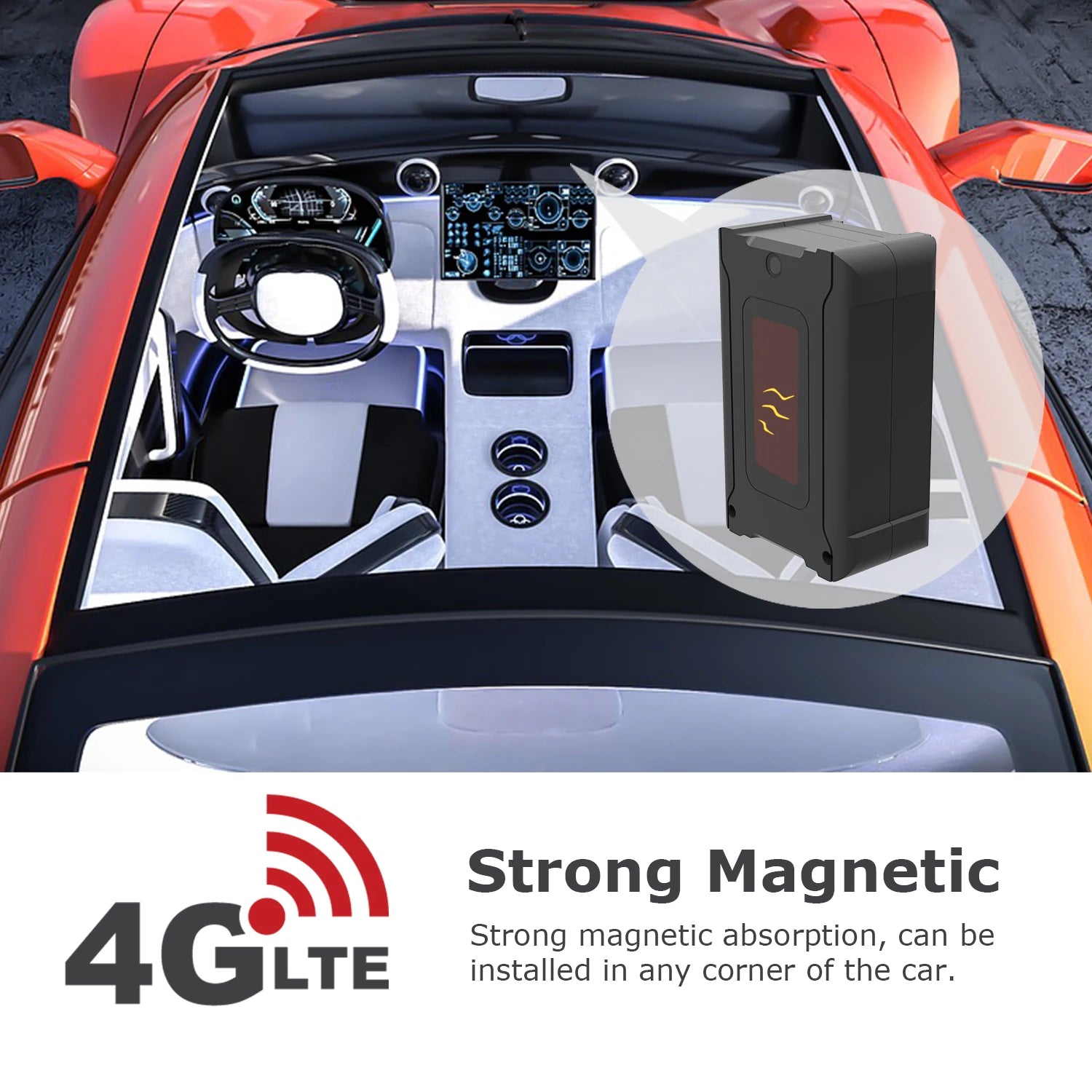 4G GPS Tracker Real-Time Car Locator Overtaking Alarm Route Playback Subscription Required