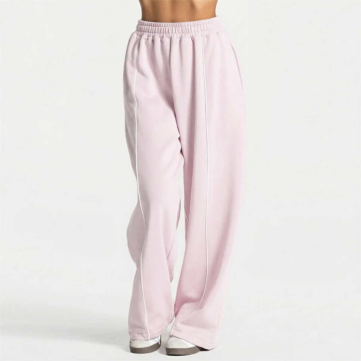 Women's Jogger Straight Trousers Trendy Sports Pants Running Yoga Pants Casual Pockets Women Loose Low Waist Wide Leg Pant Mujer