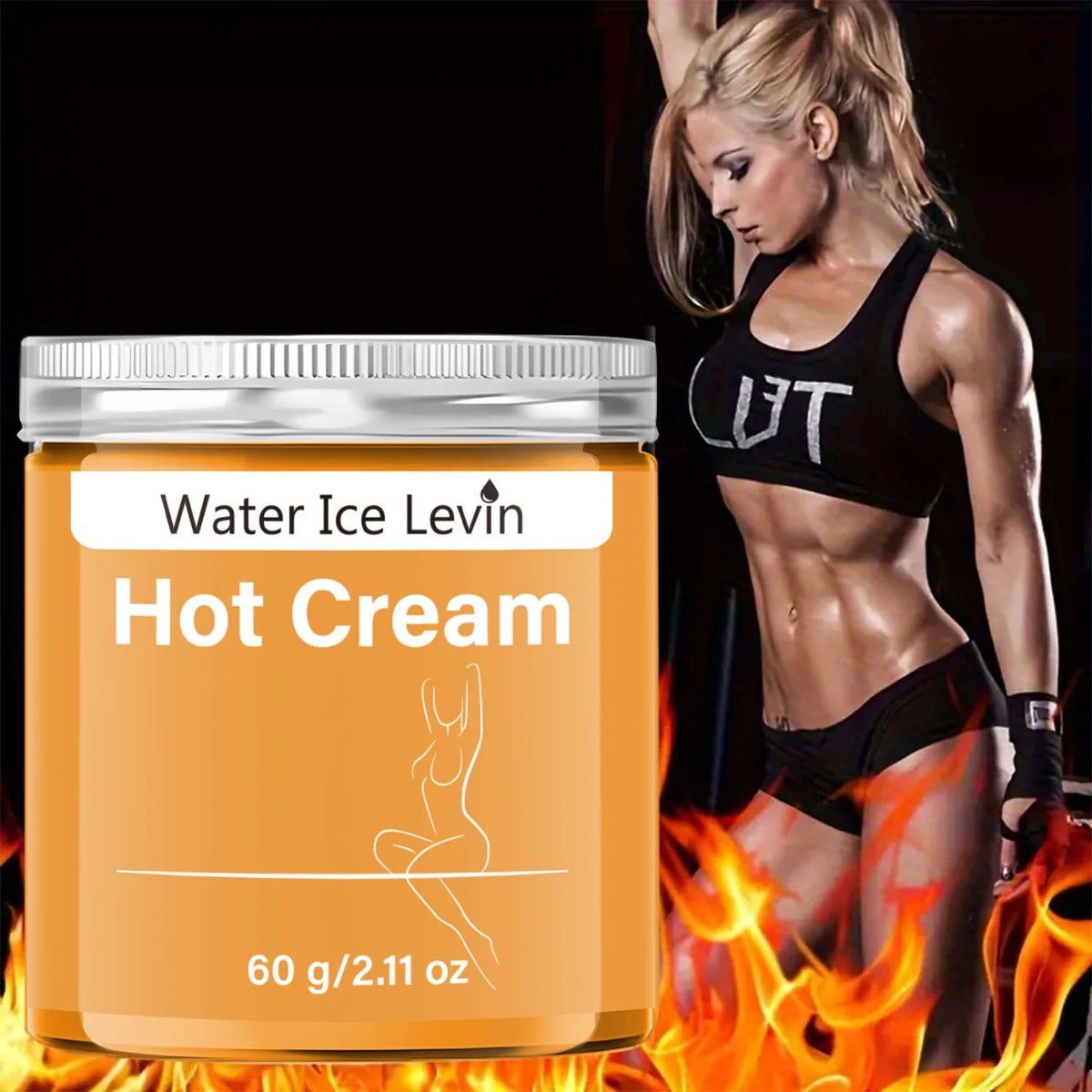 Full Body Fitness Massage Cream with Hot Compress Feature for Tightening Abdominal Muscles