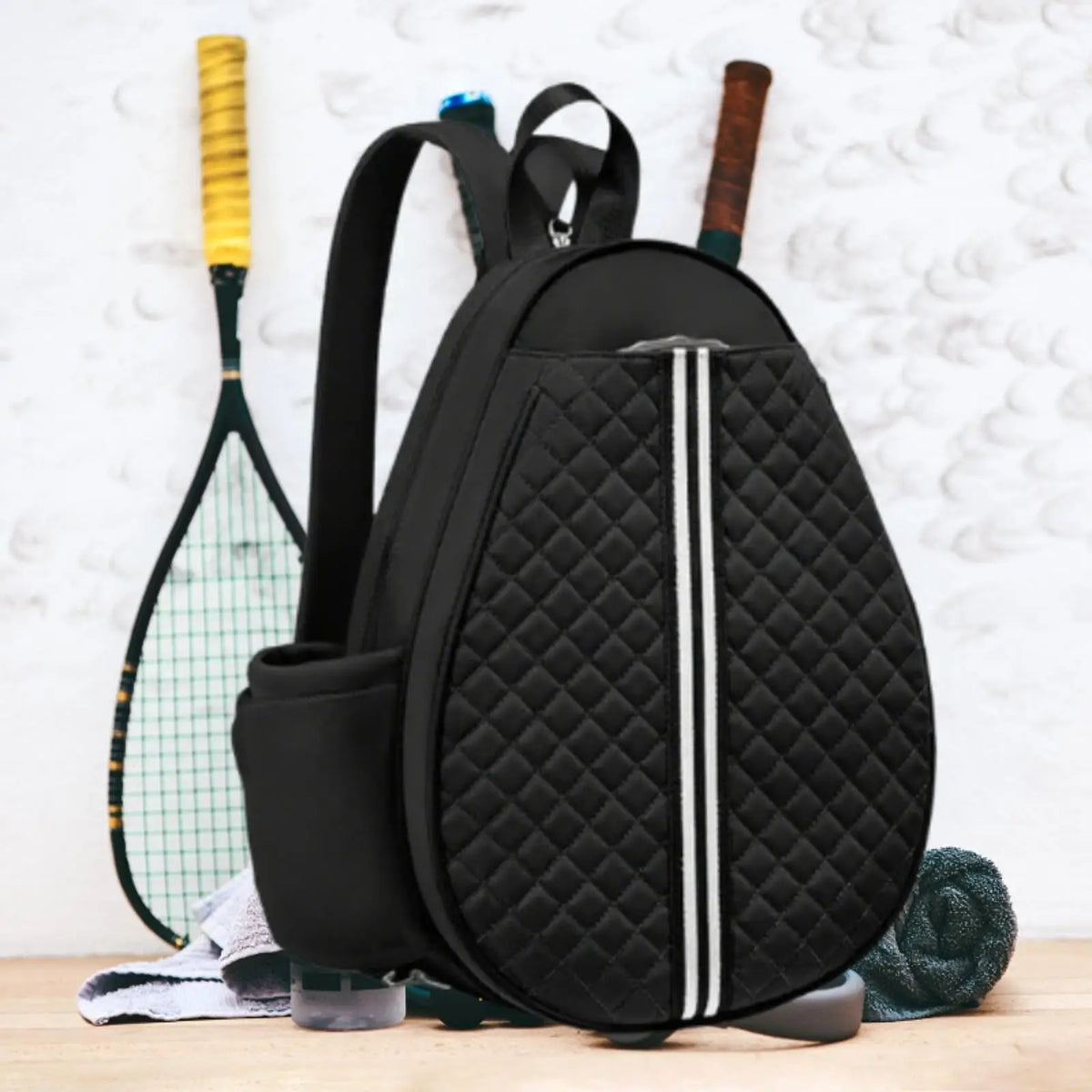 Tennis Bag Large Capacity Premium Tennis Crossbody Backpack Waterproof Lightweight Tennis Accessories for Men Women Training