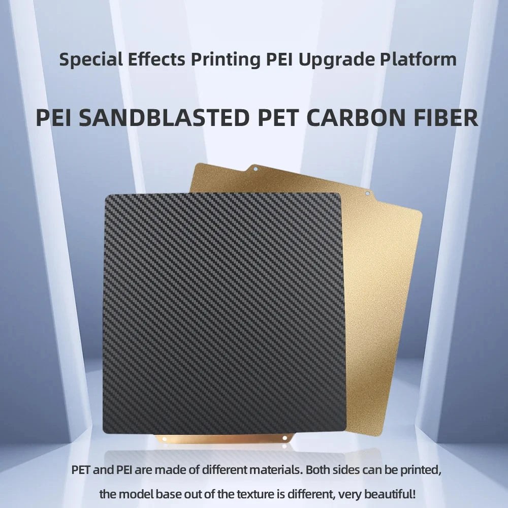 PEI PEO PEY PET Magnetic Build Plate for CR10 CR10S 3D Printer Bed 310x310mm Spring Steel Sheet for Artillery Sidewinder X1 X2