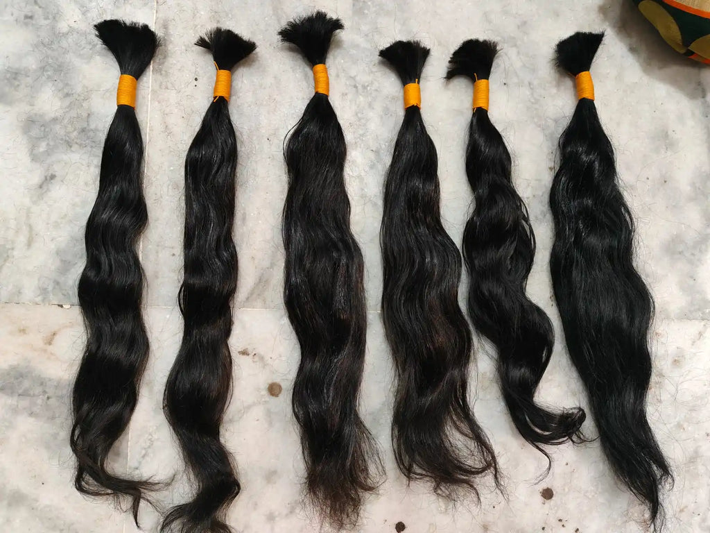 100% Unprocessed Indian Wavy Deep Yaki Wave Bulk Human Hair No Weft Braiding Wet Wavy Style Wet Yaki Style Braiding Hair