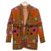 Handmade Breathable Printed Embroidered Floral Women Suzani Jacket Indian Velvet Woven Kimono Robe Long Boho Style Autumn Winter