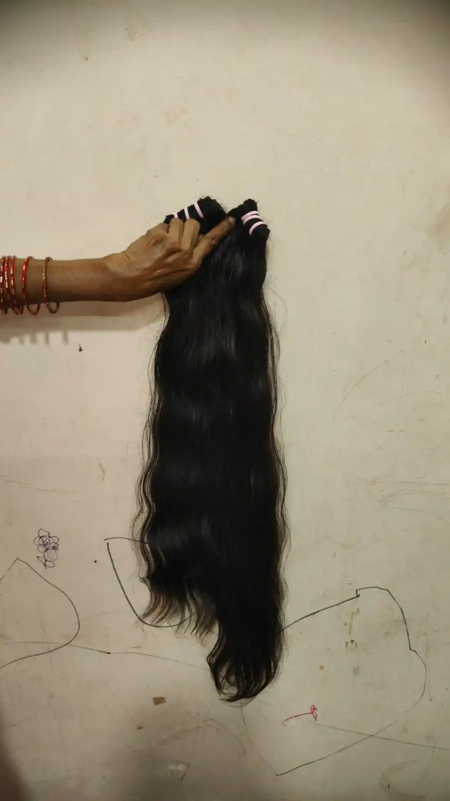 12A Hot  Wholesale South Indian Temple Hair Extension single donor Body Wave 28 Inches Straight Weft Raw Human Hair