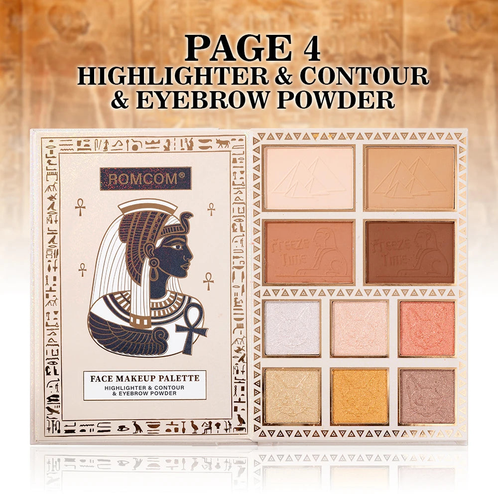 5-Page All-in-One Makeup Book Eye Shadow Powder Blusher High Gloss Powder Facial Mask Lip Gloss Mascara Essence Eye Black