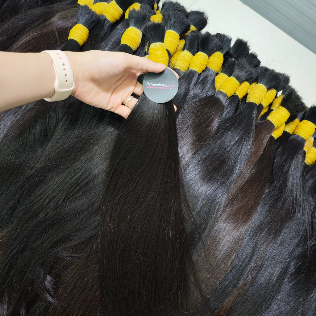 2025 Hot Selling Premium Quality 100% Vietnamese Baby Hair Extensions Full Cuticle Girls' Wholesale Price Ready Human