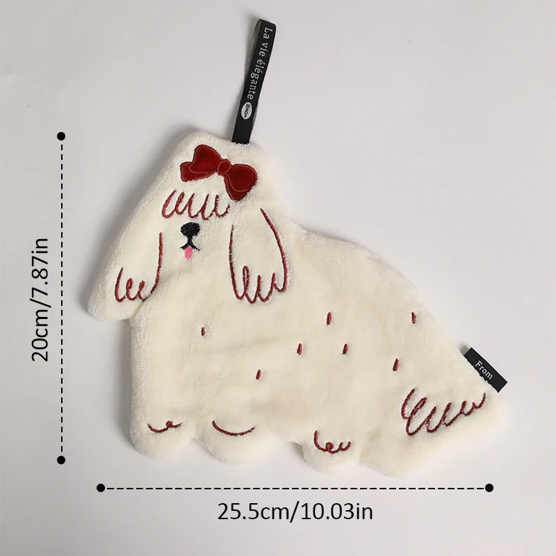 1 pc New Year'S Hand Towels - Cute, Highly Absorbent, Fashionable Kitchen Towels, Bathroom And Home Thick Towels