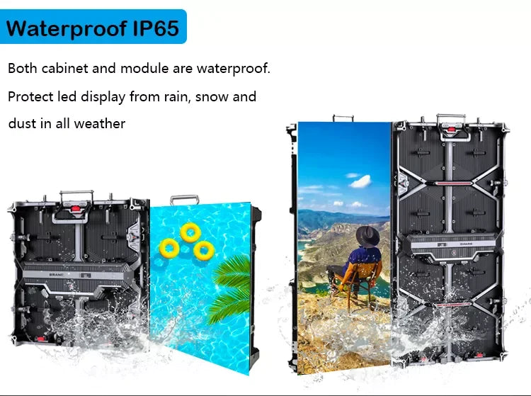Hot Sale LED Screen Outdoor P3.9 Led Advertising Billboard 500x500mm Led Display Panel Rental