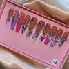10Pcs Colors Wholesale Hand Paint Gel Best-selling Beautiful Luxury Customized Handmade Press on Nails