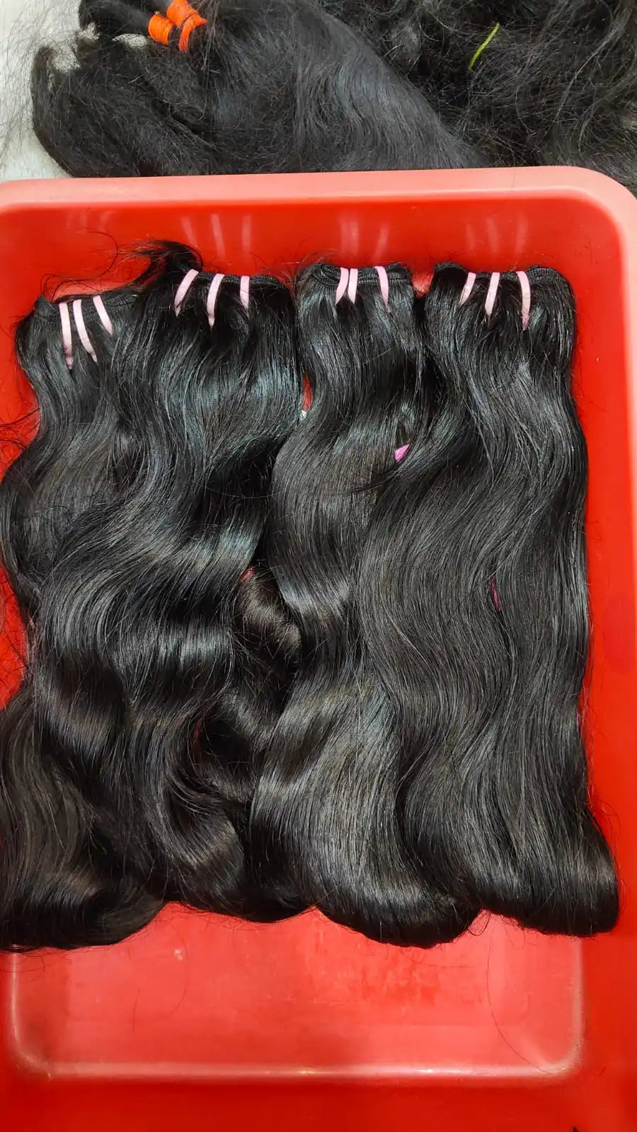 12A Hot  Wholesale South Indian Temple Hair Extension single donor Body Wave 28 Inches Straight Weft Raw Human Hair