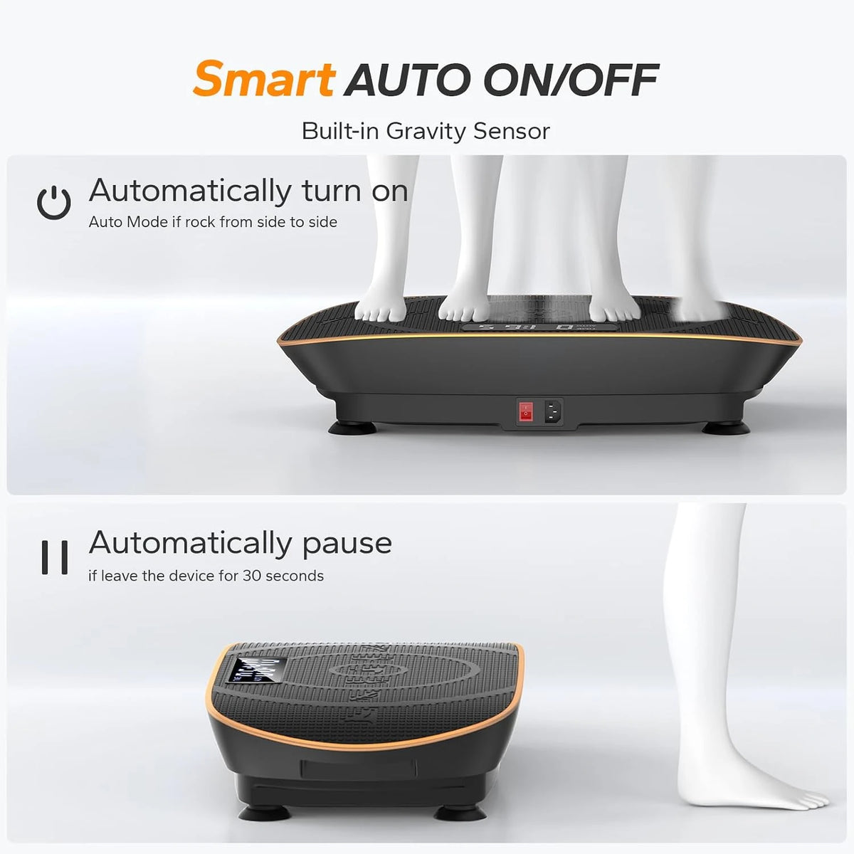 MERACH Vibration Plate Exercise Machine Whole Body Workout Power Vibrate Fitness Platform Vibration Weight Loss&Shaping