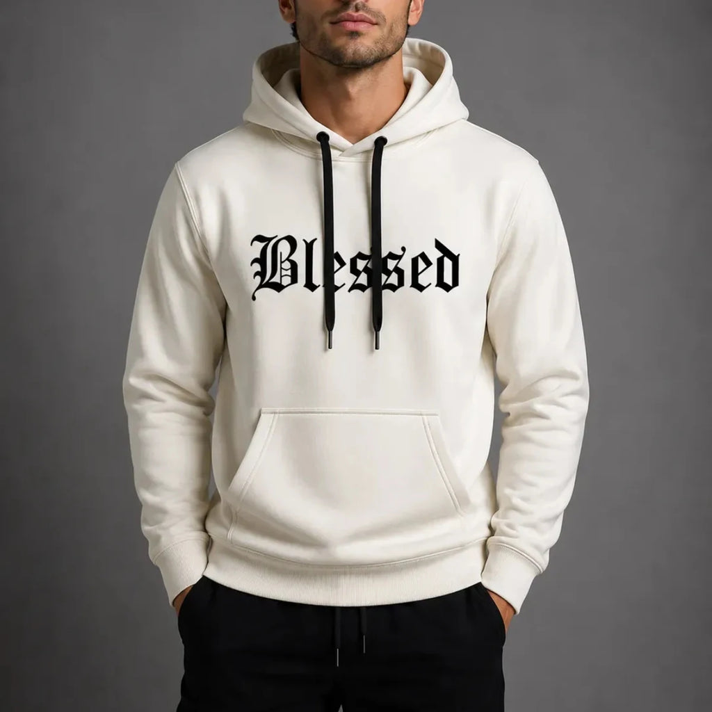 Kangaroo Blessed Hoodie with Pocket and Hoodie Premium Cool Windbreaker Unisex MC1-EST548