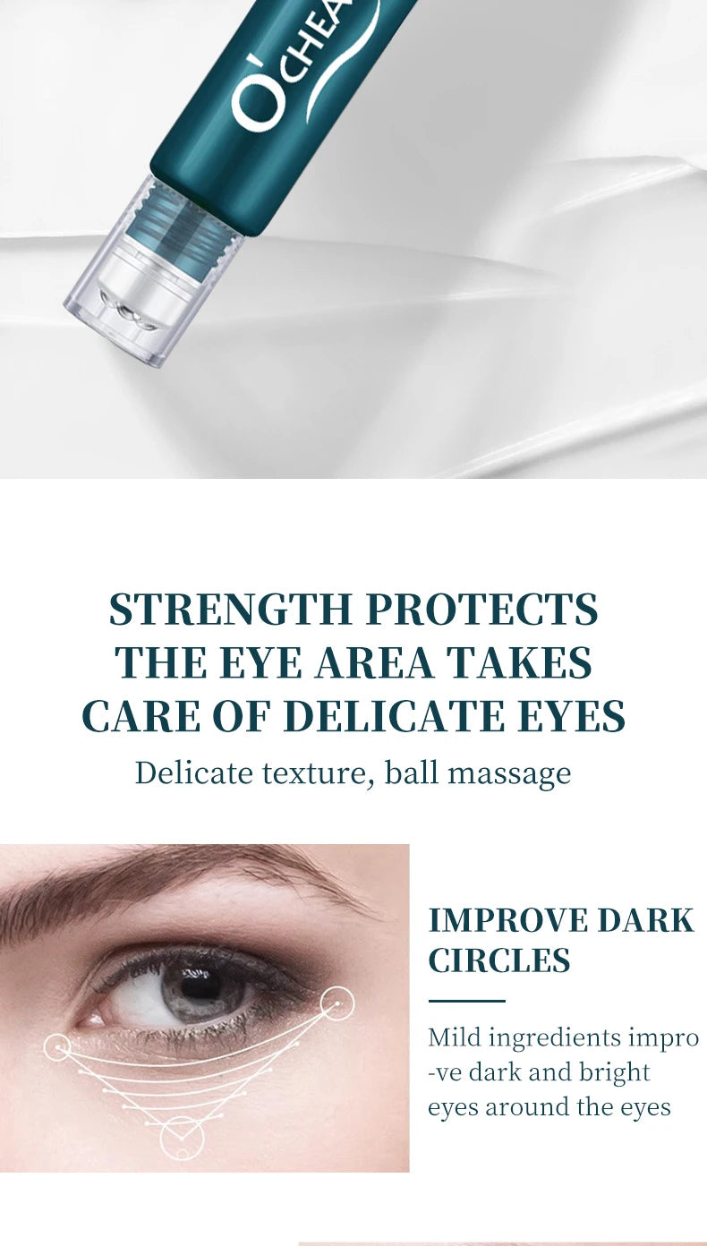 O‘Cheal Roller Massage Eye Cream Lightening Dark Circles Firming Skin Instant Eye Repair Serum Stick for Women Eyes Care