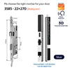 Ip66 Tuya Security Glass Sliding Door Lock Electronic Fingerprint Face Recognition Smart Door Lock Digital Lock for Slide Door