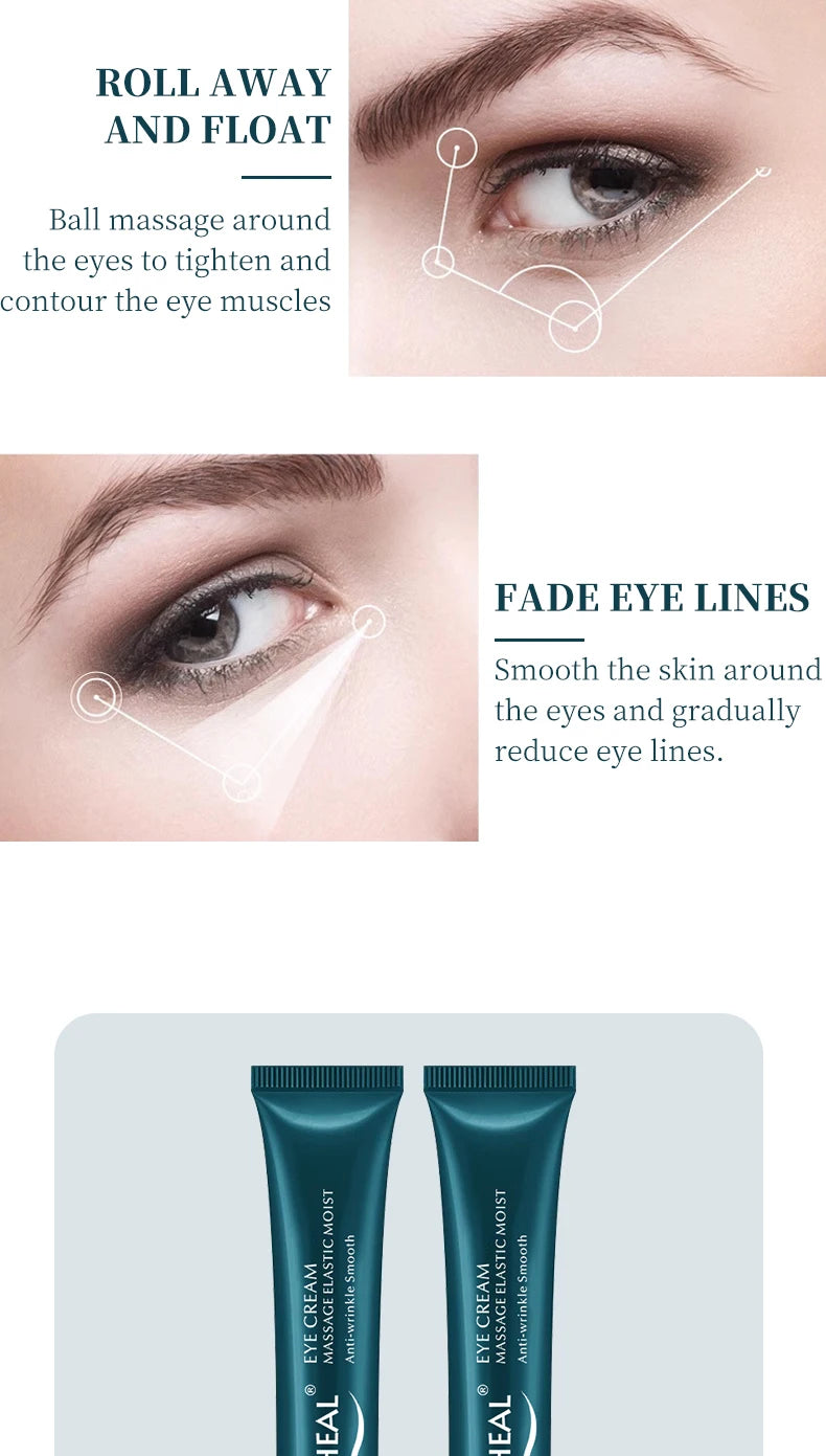 Ocheal 4pcs Roller Ball Massage Eye Cream Lightening Dark Circles Firming Skin Instant Eye Serum Stick Unisex Eyes Care As Gift