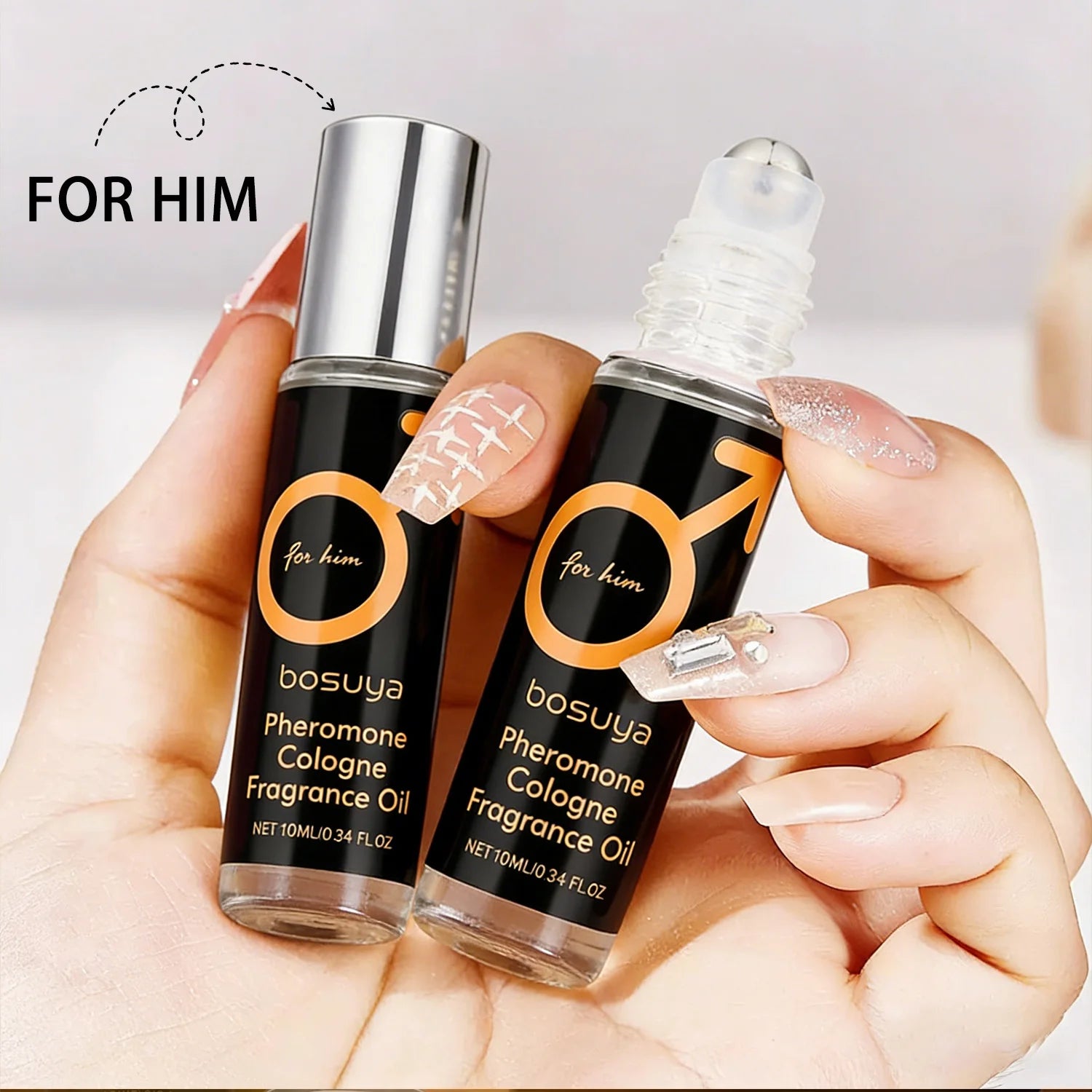 Roll-On Sexy Pheromone Perfume – Fresh & Long-Lasting Fragrance Captivating Scent for Men and Women Perfect for Lovers and Dates