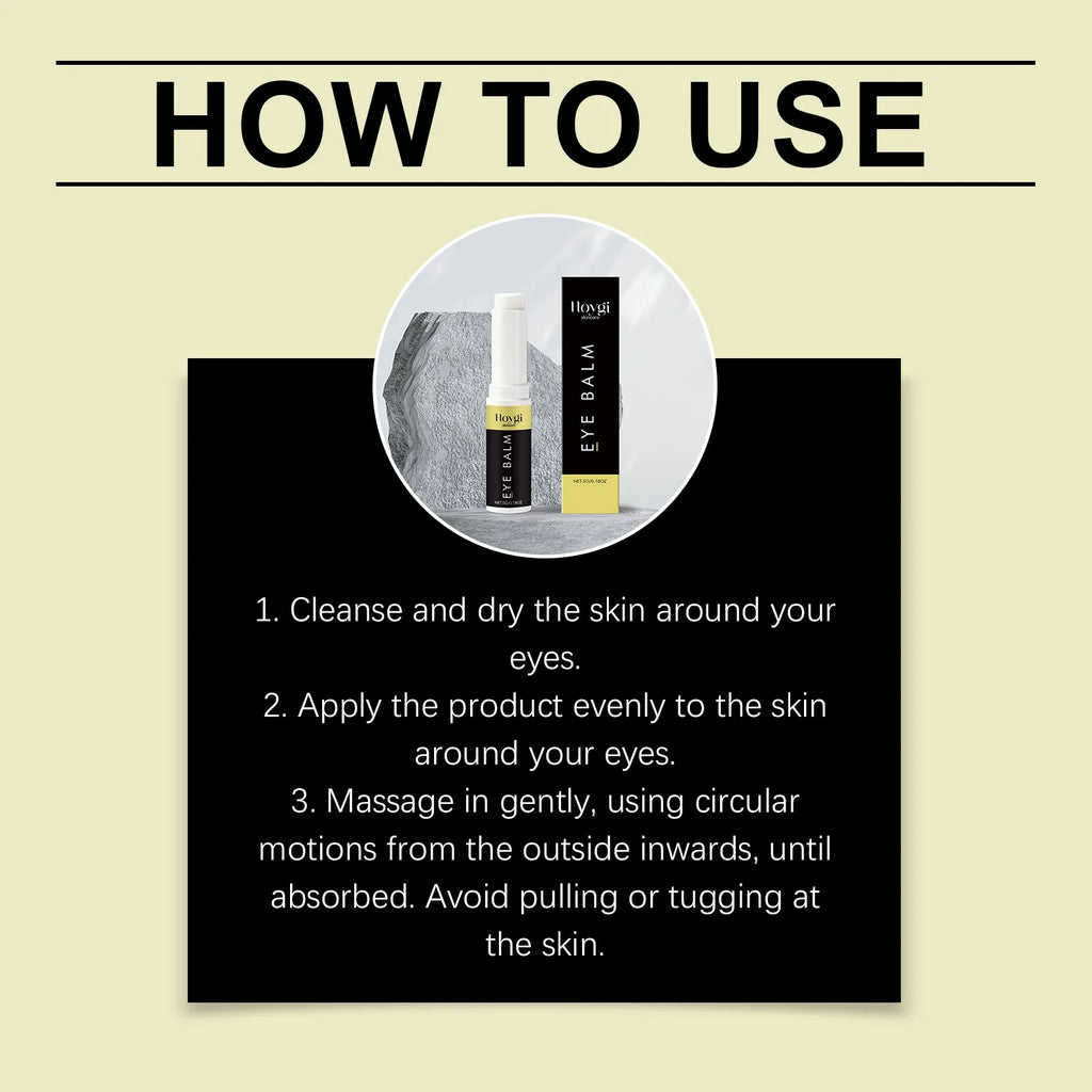 Hoygi 5G Eye Cream Stick - Nourishing and Moisturizing Smooth and Delicate Eye Area Skin for Daily Care - Massage Eye Cream