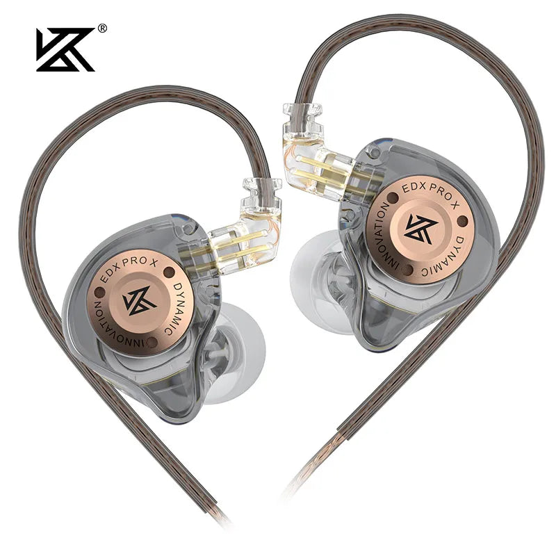 KZ EDX Pro X Single Dynamic Driver In-Ear Monitor Wired Earbuds HiFi Earphone with Detachable Cable