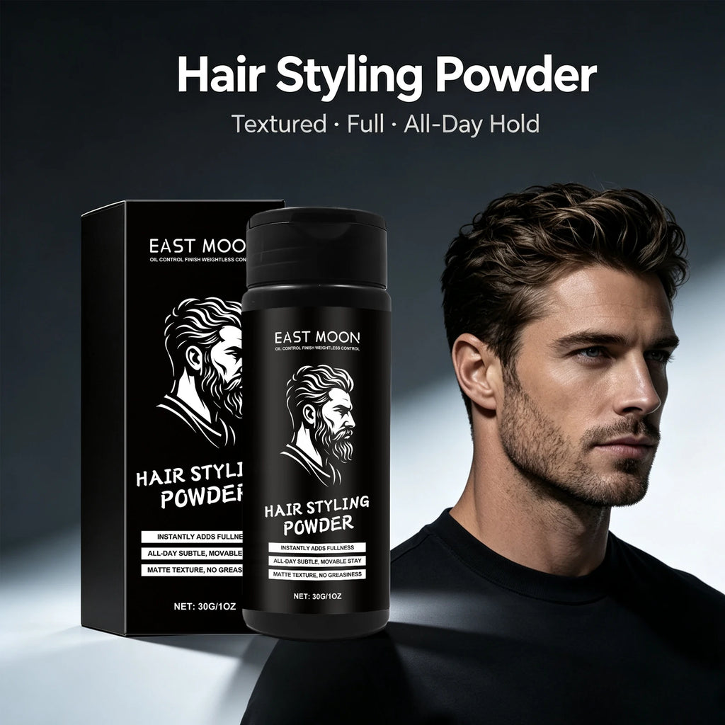 Oil Control Hair Styling Powder Matte Texture Volumizing Root Lift Refreshes Hair Instant Refresh Flat Hair Easy Application Natural Finish Men Grooming Hair Thickening Dust