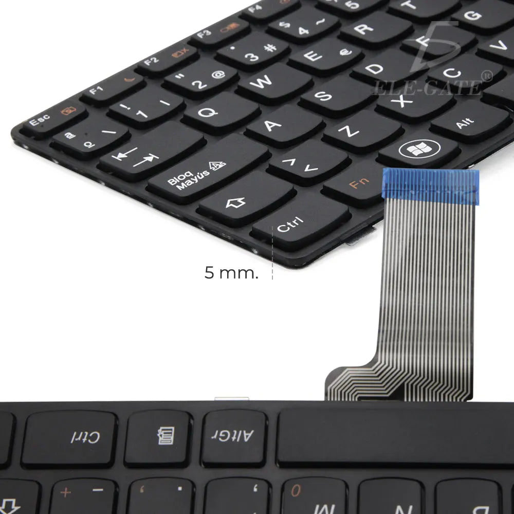 For G470 470 Laptop Keyboard Replacement Compatible Spanish Plastic Full Size 101 Keys Membrane Keyboard for Ideapad