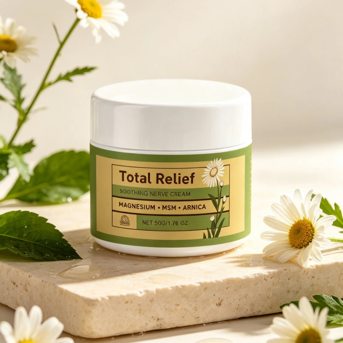 Total Relief Soothing Nerve Cream Deep Nourishing Skin Prevents Dryness Reduce Tightness Long Lasting Hydration Skin Relief Balm