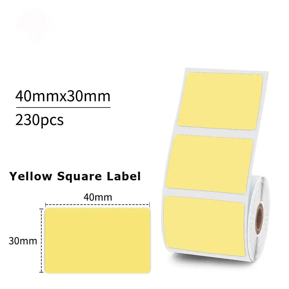 1Rolls 40x30mm White Multicolor Thermal Labels, Compatible With Phomemo M200/M210/M110/M120/M108/P50/P80 Label Printer
