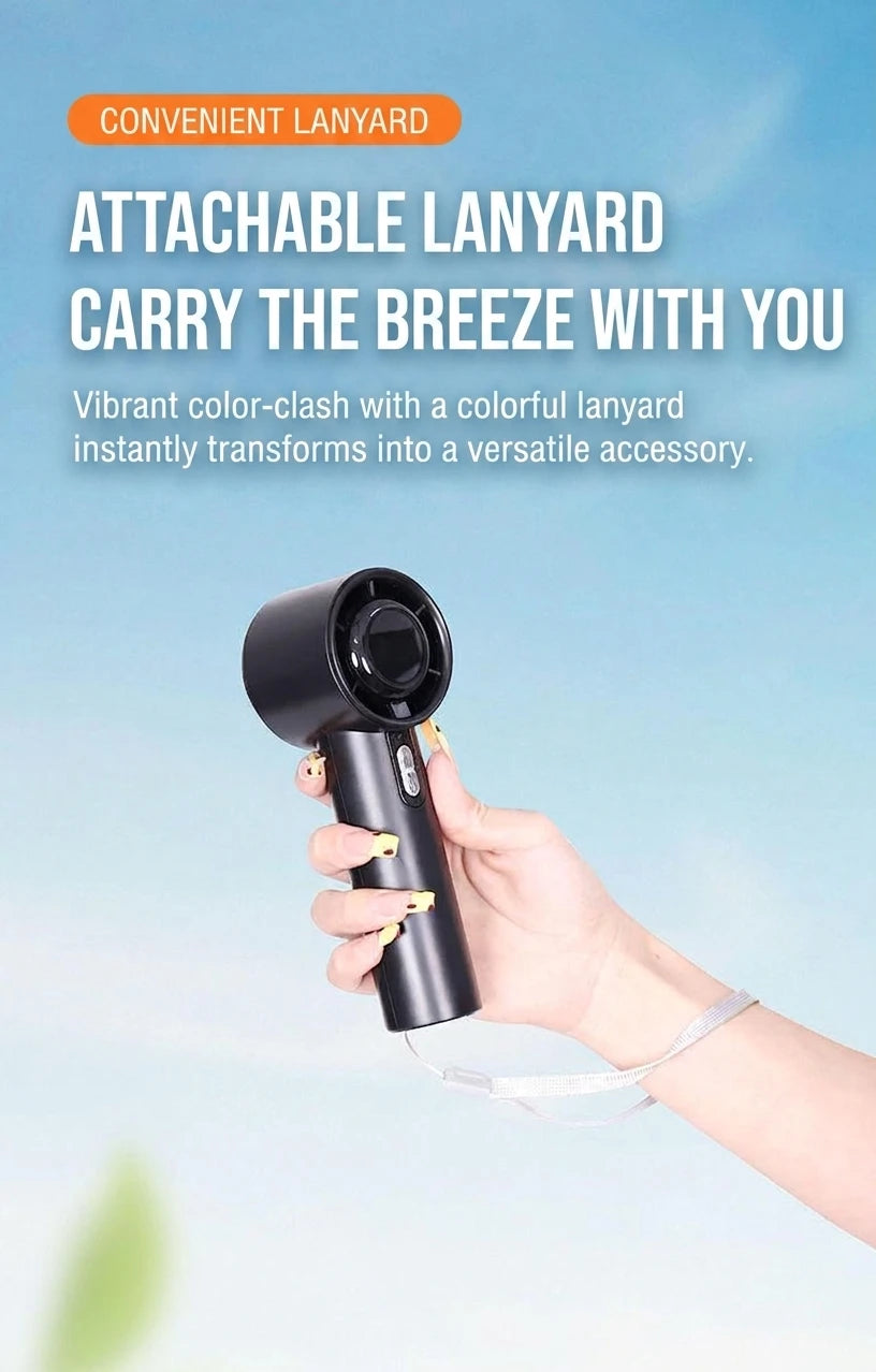 Handheld Desktop Portable High-speed Fan USB Rechargeable Charging Mini Portable Adjustable Violent Small Fan For Sport Outdoor