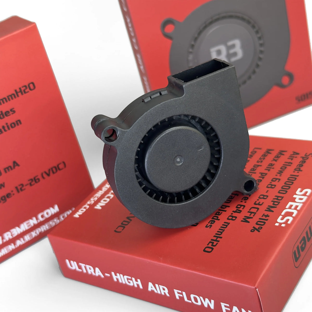R3men | 10K RPM 5015 Ultra High Flow Blower Fan For 3D Printers. R3fan Cooling Fan