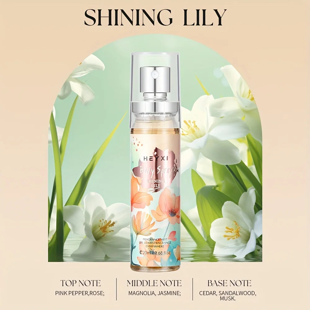 Fragrant Hair & Body Mist Floral Scent Long-Lasting Fragrance Perfect for Daily Use Dates Travel-Size Pocket Perfume Unisex