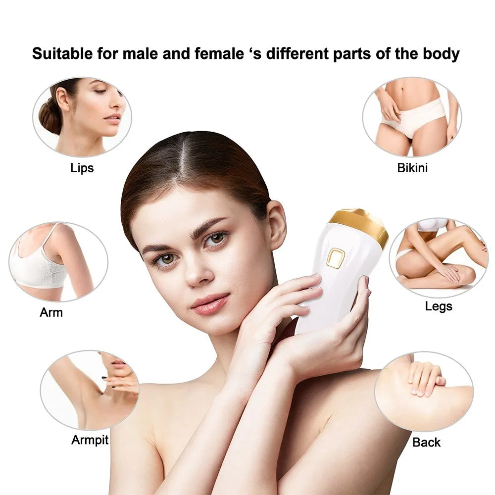 Hair Removal Device With 3 Light Head 10 Energy Level 3 Mode SkinRecognition