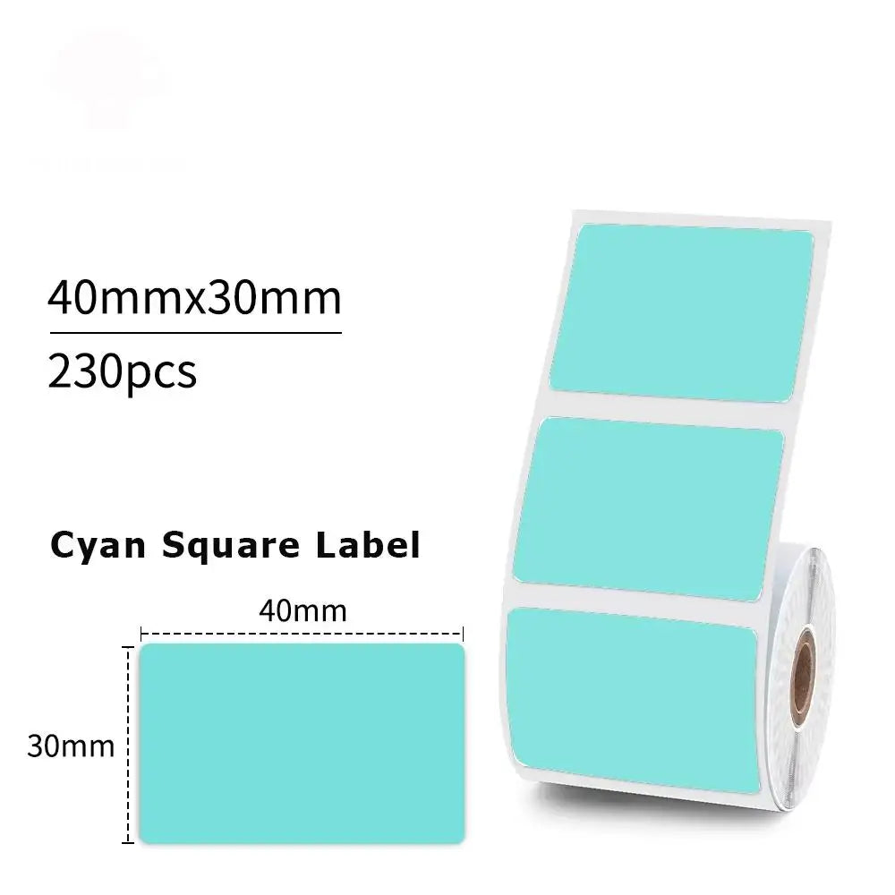 1Rolls 40x30mm White Multicolor Thermal Labels, Compatible With Phomemo M200/M210/M110/M120/M108/P50/P80 Label Printer