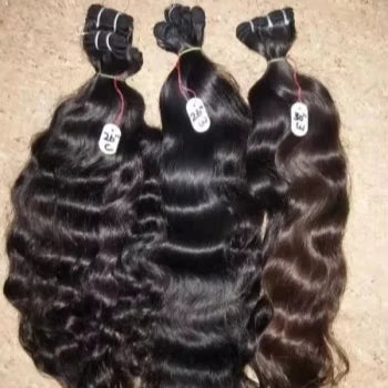 100% South India Unprocessed Virgin Cuticle Intact Hair Bundle Single Drawn Weft Natural Color Indian Human Hair Extensions
