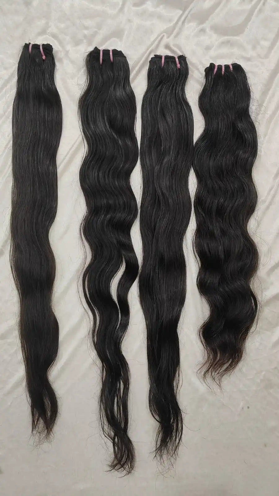 Wholesale Cuticle Aligned Raw Human Hair Extensions India United States Light Color Wavy Bone Straight Loose Deep Wave Fumi