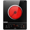 Karinear Portable Electric Cooktop, Electric Stove Single Burner Ceramic Cooktop with Touch Control, Child Safety Lock, Timer, Residual Heat Indicator, Overheat Protection, 1800W 110V Infrared Burner | Ceramic Cooktop, Sensor