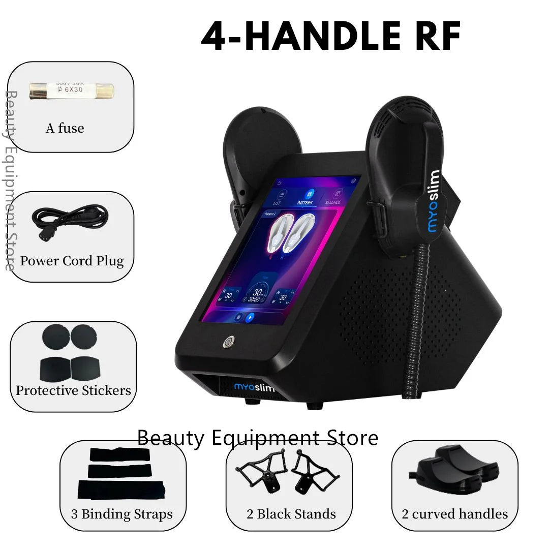 MYOslim EMS Body Slimming Machine 6500W Portable Electromagnetic Muscle Stimulator for Fat Removal And Weight Loss Sculpting
