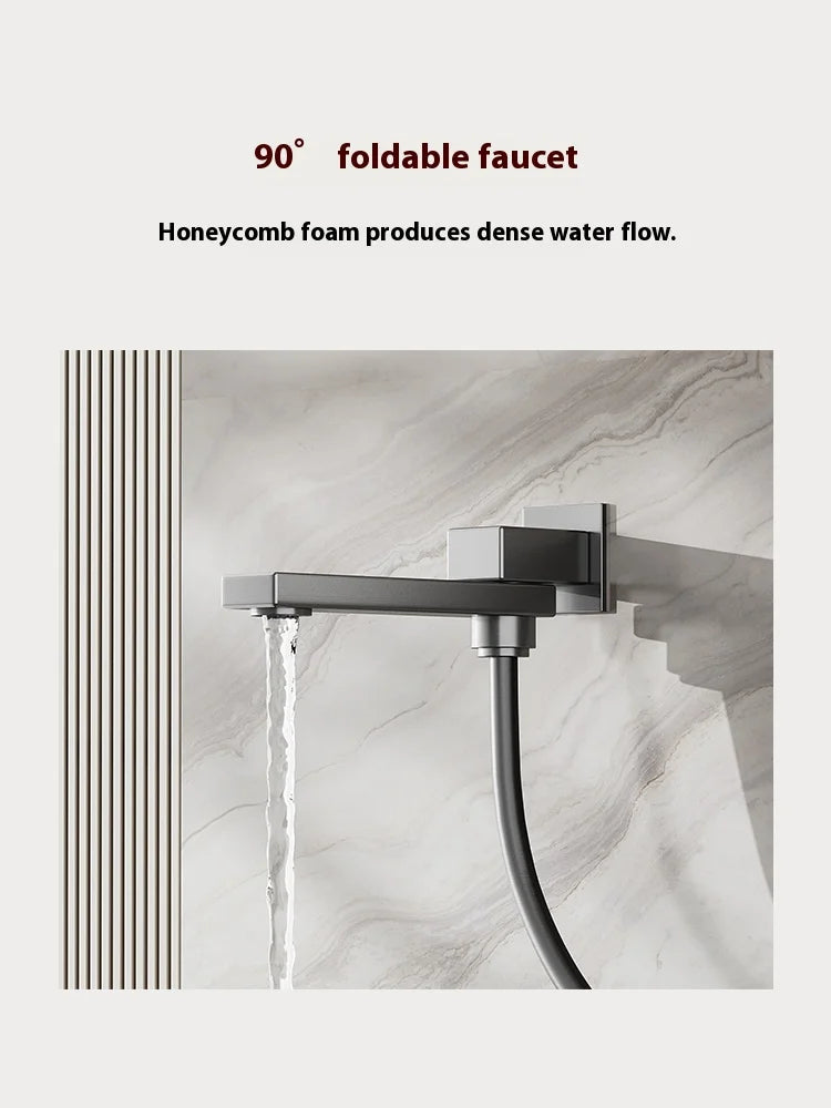 630×330mm Ceiling Thermostatic Shower System Concealed Brass Rainfall Waterfall 4 Function Digital Display Anti-Scald Bathroom S
