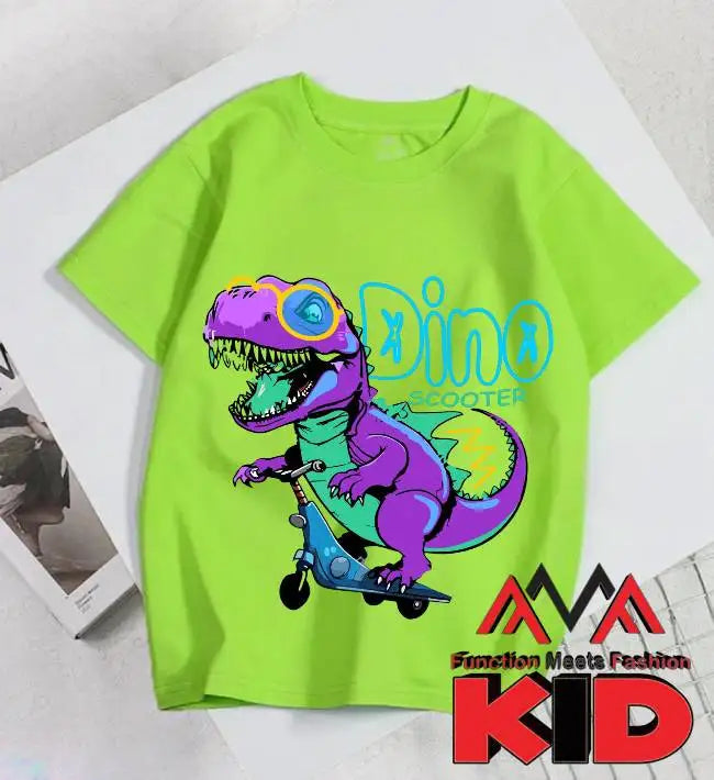 Short sleeve Front Printed (Graphic Print) Beachwear 100% polyester Lime Green T-Shirt Short Printed Casual / Streetwear