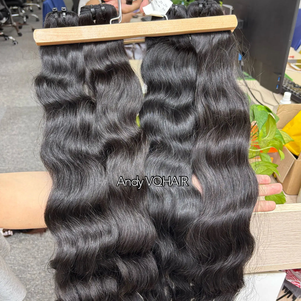 Best Single Donor Vietnamese Human Hair Extensions Virgin Cabello Humano Unprocessed Raw Natural Wave Good Vendor Quality