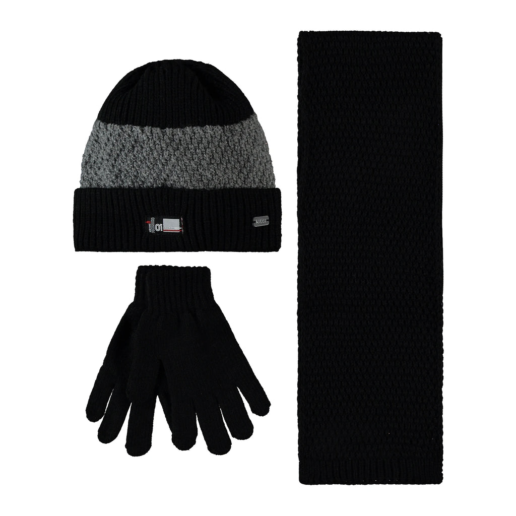 Boys School Term Accessories Scarf Beanie & Gloves Set