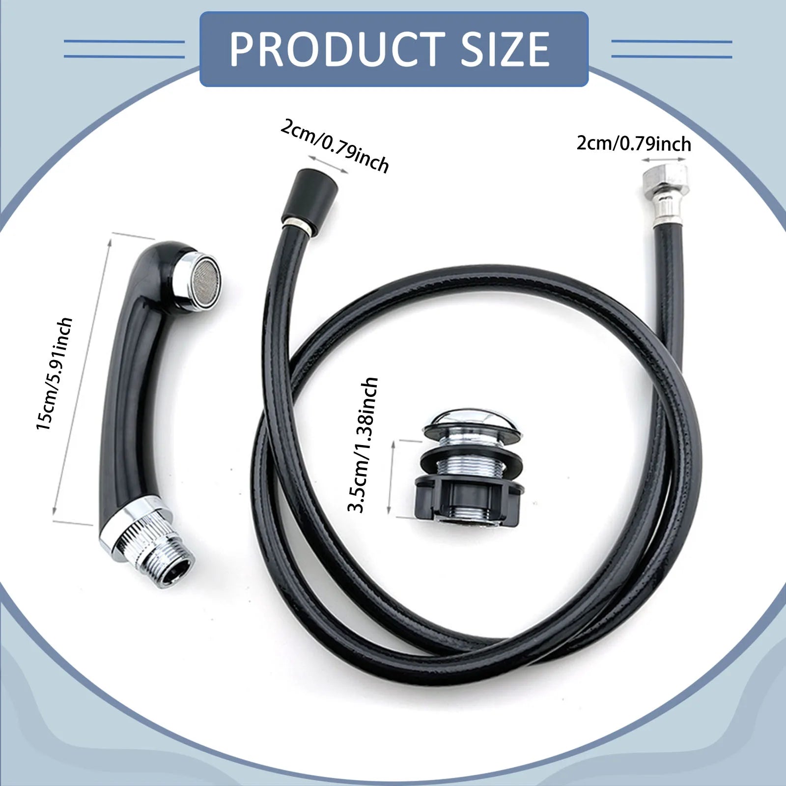 Mixer Tap Bath Sink Faucet Shower Head Spray Hose Push On Washing Hairdresser For Barber Shop Salon Shampoo Accessories